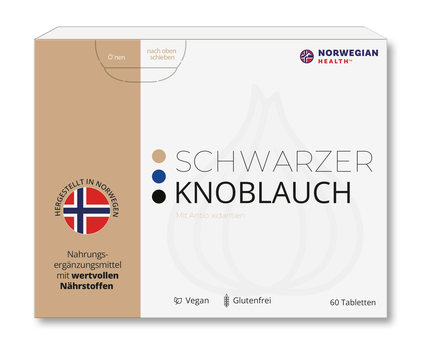 <p><strong>Schwarzer</strong> Knoblauch</p>
